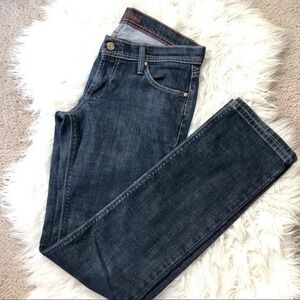 James Cured by Sean Jeans Womens 28 Straight Leg Dark Wash Classic 5 Pocket